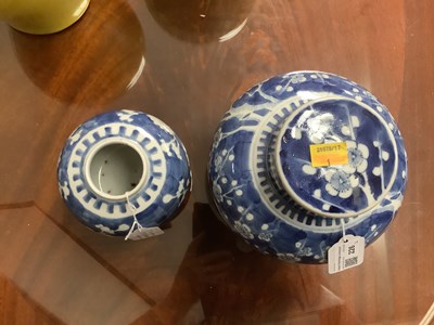 Lot 226 - Two Chinese porcelain ginger jars, both with...