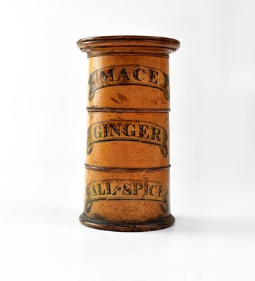 Lot 440 - A 19th century three-section spice tower, with...