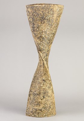 Lot 129 - CHRIS CARTER (born 1945); a stoneware twisted...