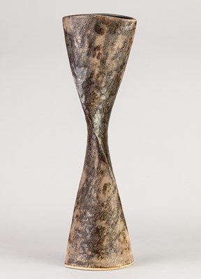 Lot 128 - CHRIS CARTER (born 1945); a stoneware twisted...