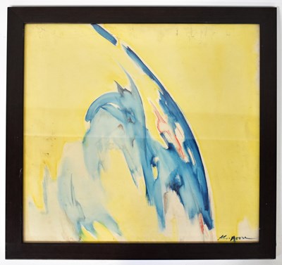 Lot 499 - KEN MOORE (born 1923); oil on canvas, abstract,...