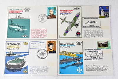 Lot 626 - A collection of military themed first day covers.