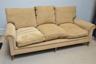 Lot 1061 - GEORGE SMITH, NEWCASTLE; a modern three seater...