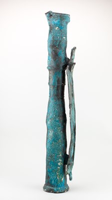 Lot 110 - COLIN GORRY (born 1952); a very tall stoneware...