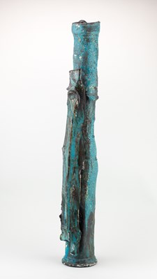 Lot 110 - COLIN GORRY (born 1952); a very tall stoneware...