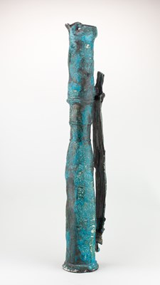Lot 110 - COLIN GORRY (born 1952); a very tall stoneware...