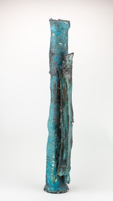 Lot 110 - COLIN GORRY (born 1952); a very tall stoneware...