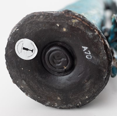 Lot 110 - COLIN GORRY (born 1952); a very tall stoneware...
