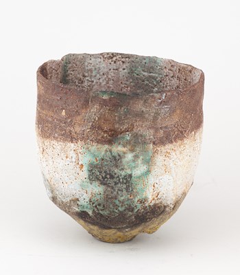 Lot 531 - RACHEL WOOD (born 1962); a stoneware vessel...