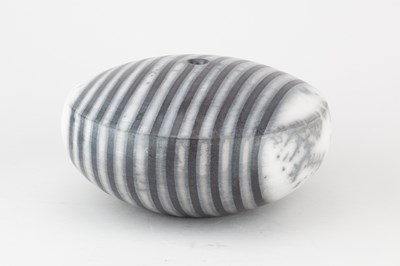 Lot 646 - TIM ANDREWS (born 1960); a squat raku vessel...