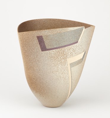 Lot 357 - JON MIDDLEMISS (1949-2021); a stoneware vessel...