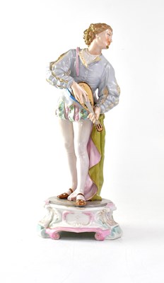 Lot 300 - A 19th century Continental porcelain figure of...