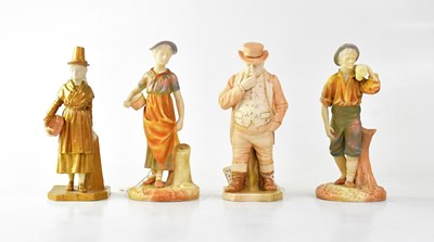 Lot 294 - Four Royal Worcester figures by James Hadley...