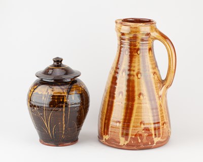 Lot 143 - DOUG FITCH (born 1964); a large slipware...