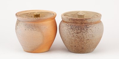 Lot 617 - SVEND BAYER (born 1946); a pair of wood fired...