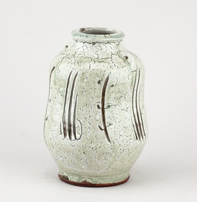 Lot 442 - MIKE DODD (born 1943); a stoneware bottle with...