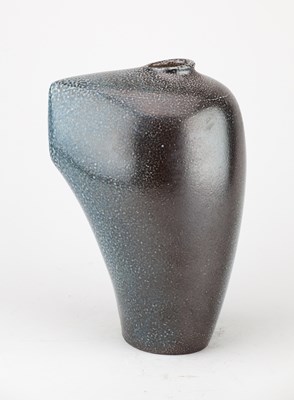 Lot 571 - RUTH KING (born 1955); a tall salt glazed...