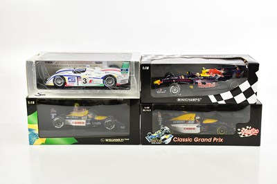 Lot 1030 - FORMULA ONE (F1) INTEREST; three boxed model 1:...