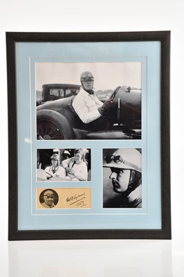 Lot 1052 - FORMULA ONE (F1) INTEREST; an autographed...