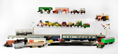 Lot 483 - A small collection of Tri-ang and other train...