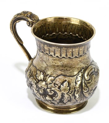 Lot 2539 - A Victorian hallmarked silver mug of baluster...