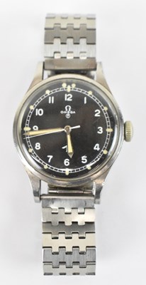 Lot 915 - OMEGA; a stainless steel RAF 1953 military...