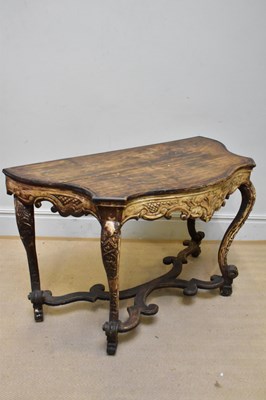 Lot 1086 - A reproduction French serpentine fronted...