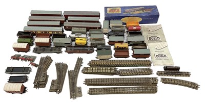 Lot 416 - HORNBY; a group of Dublo rolling stock and...