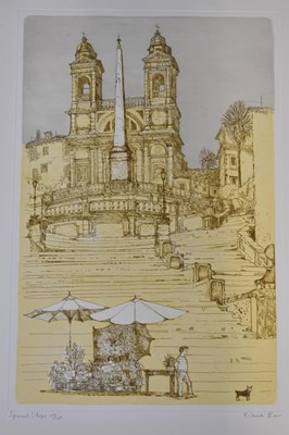 Lot 1155 - A group of eight unframed prints and etchings...