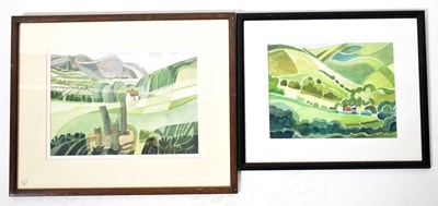 Lot 566 - COLIN FIFIELD (1940-2022); two watercolours...