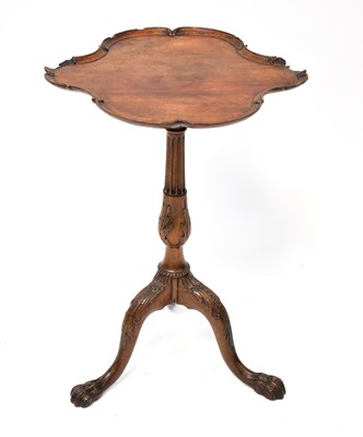 Lot 30 - A 19th century mahogany side table with...