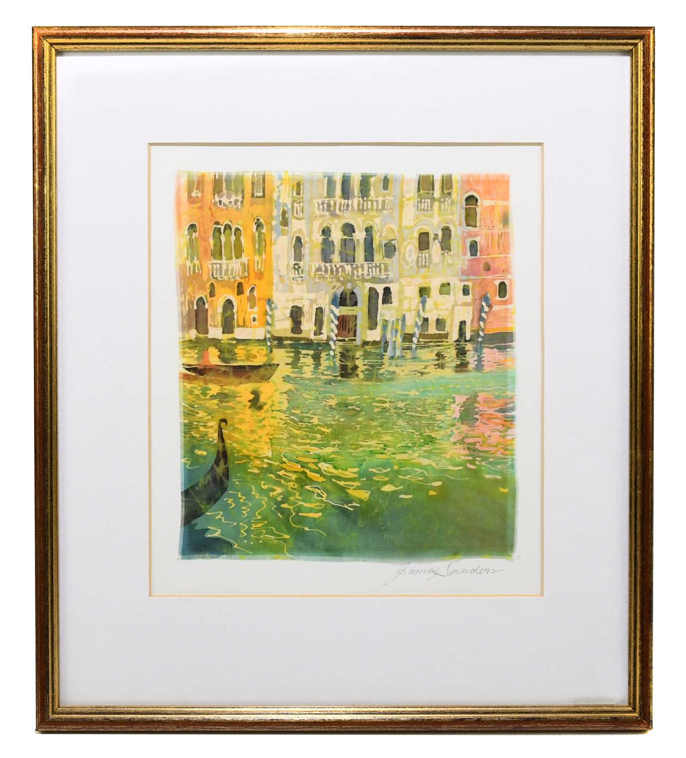 Lot 1214 - JENNY SANDERS; batik on silk, ‘White House...