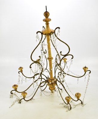 Lot 640 - A decorative Italian eight branch ceiling...