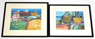 Lot 586 - COLIN FIFIELD (1940-2022); two gouaches, both...