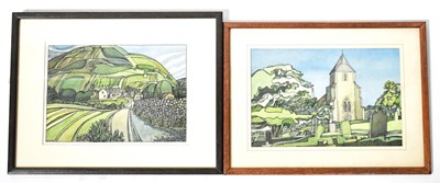 Lot 564 - COLIN FIFIELD (1940-2022); two watercolours...