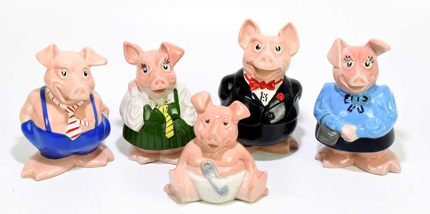 Lot 550 - WADE; a family of five NatWest pig money