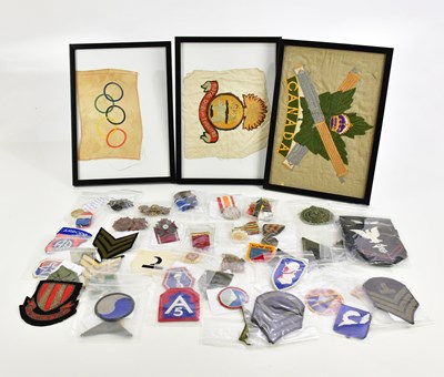 Lot 1305 - A collection of British and European badges...