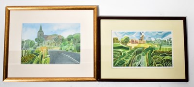 Lot 565 - COLIN FIFIELD (1940-2022); two watercolours,...