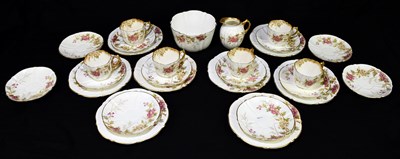 Lot 624 - AYNSLEY; a part tea service, with transfer...