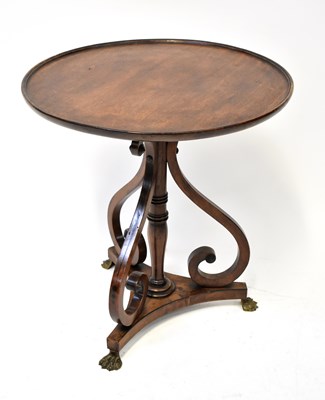 Lot 34 - An Empire-style mahogany side table with...