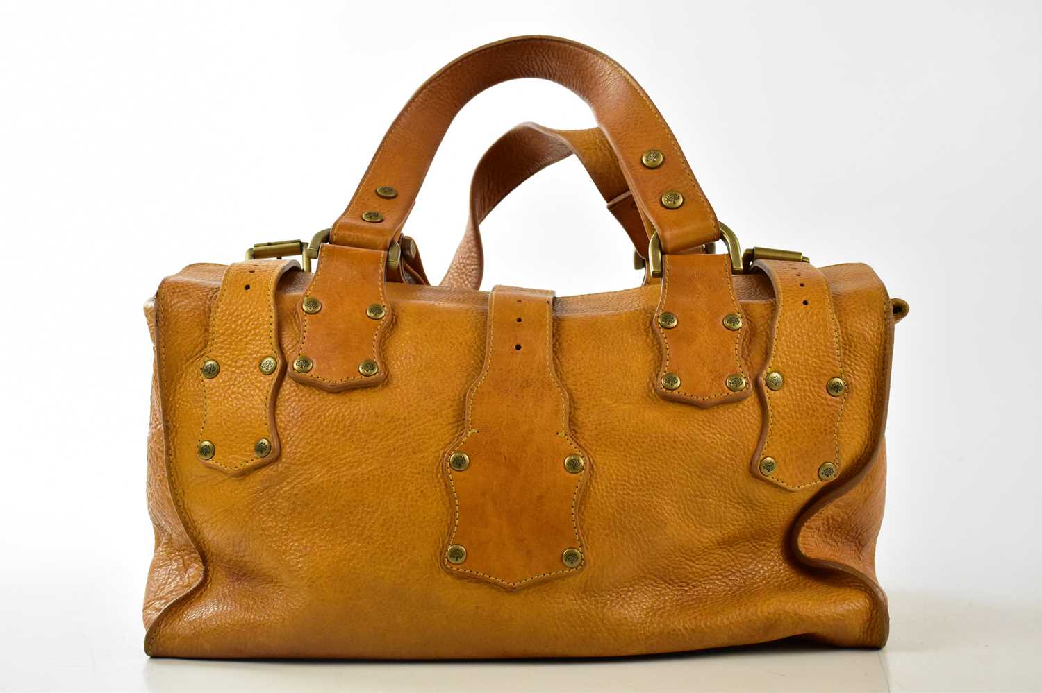 Lot 742 - MULBERRY; a tan leather Roxanne handbag, with...