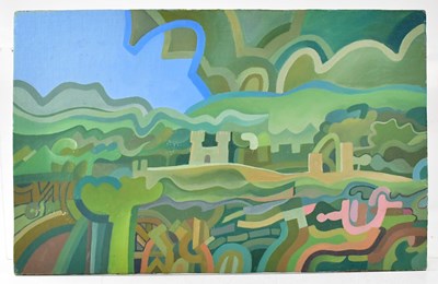 Lot 580 - COLIN FIFIELD (1940-2022); two acrylics on...