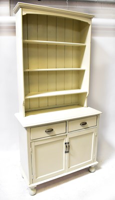 Lot 55 - An early 20th century white painted dresser of...