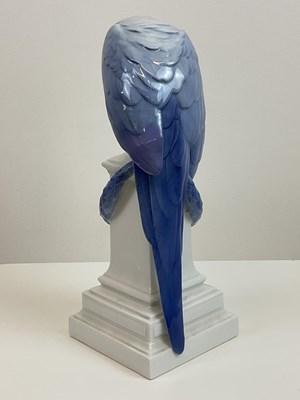 Lot 216 - ROYAL COPENHAGEN; a large porcelain figure of...