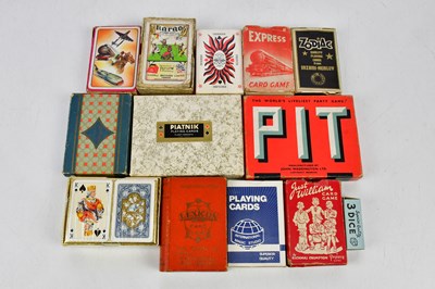 Lot 1468 - A collection of vintage playing cards...