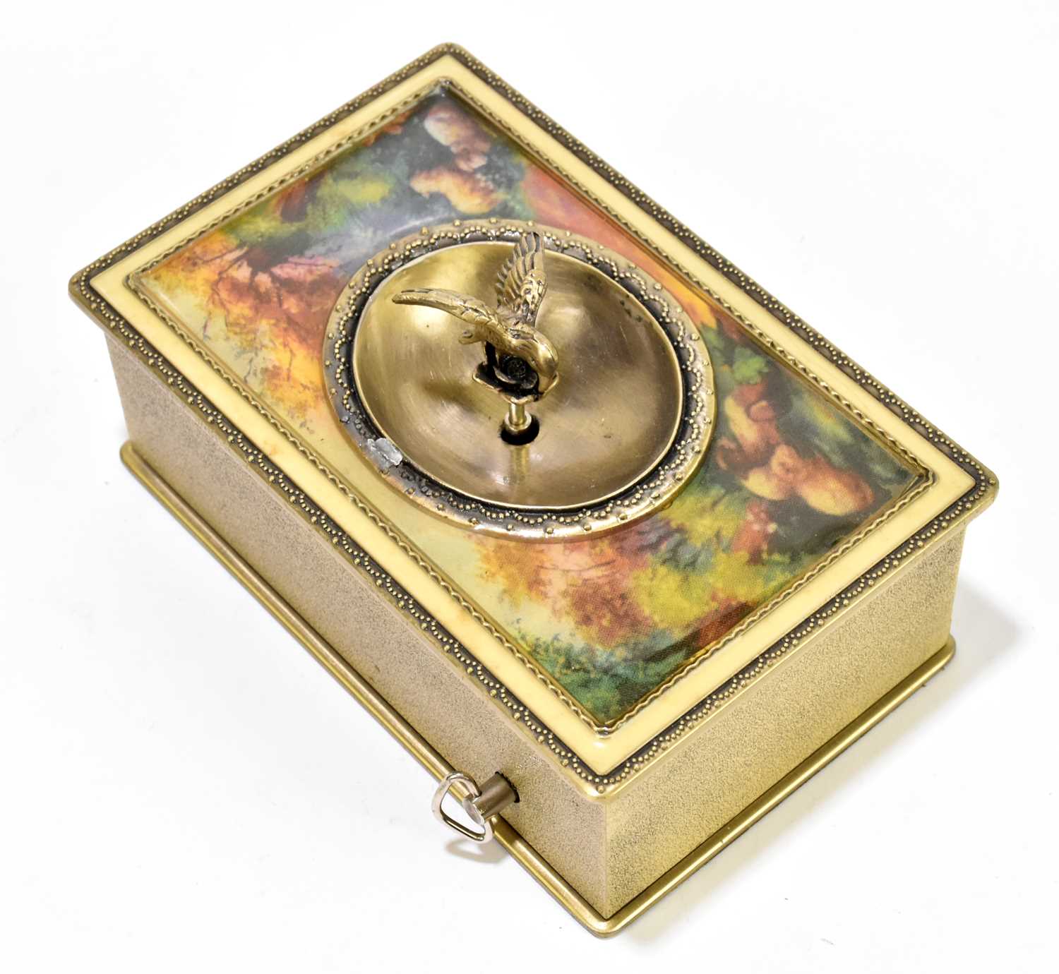 Lot 325 - A contemporary musical box of rectangular
