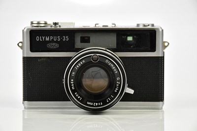Lot 417 - OLYMPUS; an Olympus 35 LC rangefinder camera,...