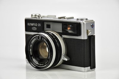 Lot 417 - OLYMPUS; an Olympus 35 LC rangefinder camera,...