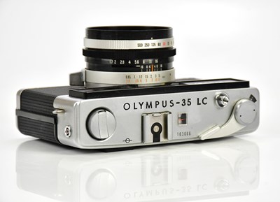 Lot 417 - OLYMPUS; an Olympus 35 LC rangefinder camera,...