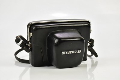 Lot 417 - OLYMPUS; an Olympus 35 LC rangefinder camera,...